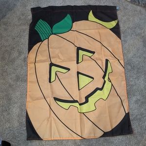 Vintage Emson Jack O Lantern Halloween House Flag